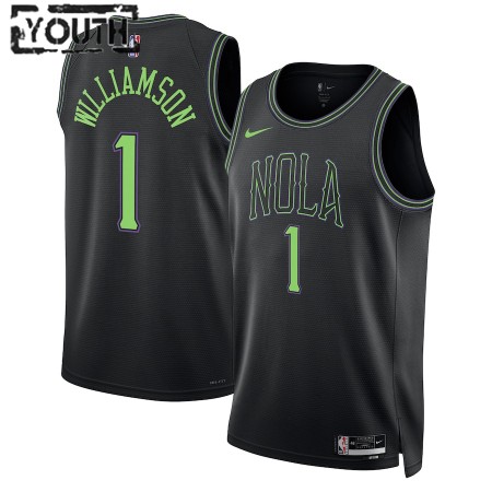 Maillot Basket Enfant New Orleans Pelicans Zion Williamson 2023-24 Nike City Edition Bleu Swingman